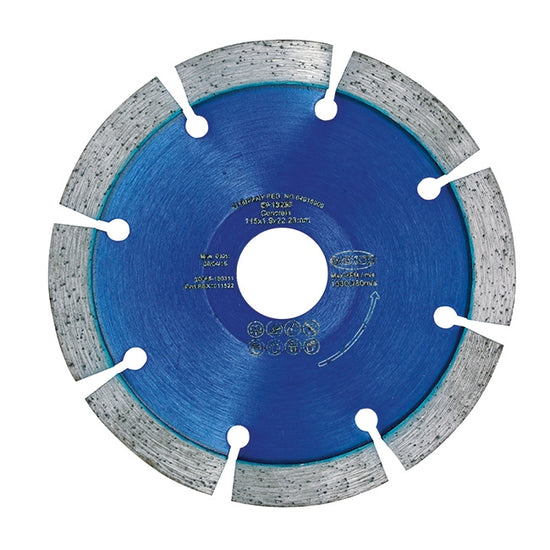 115MM RADIUS CUTTING DIAMOND BLADE CONCRETE X10