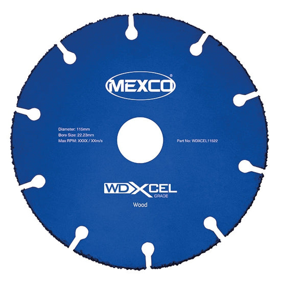 115MM WOOD CUTTING BLADE XCEL GRADE 22.23MM BORE