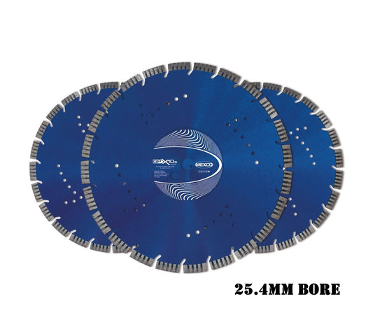 3 x Mexco GPX15 350mm Concrete X15 Grade 25.4mm Bore