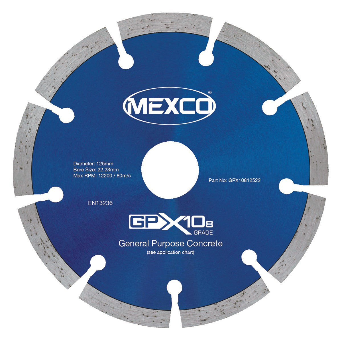 Mexco GPX10-8 125mm Concrete X10-8 Grade