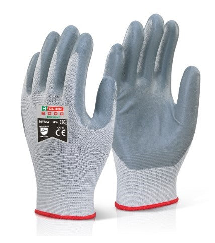 Nitrile Foam Nylon Gloves L/9