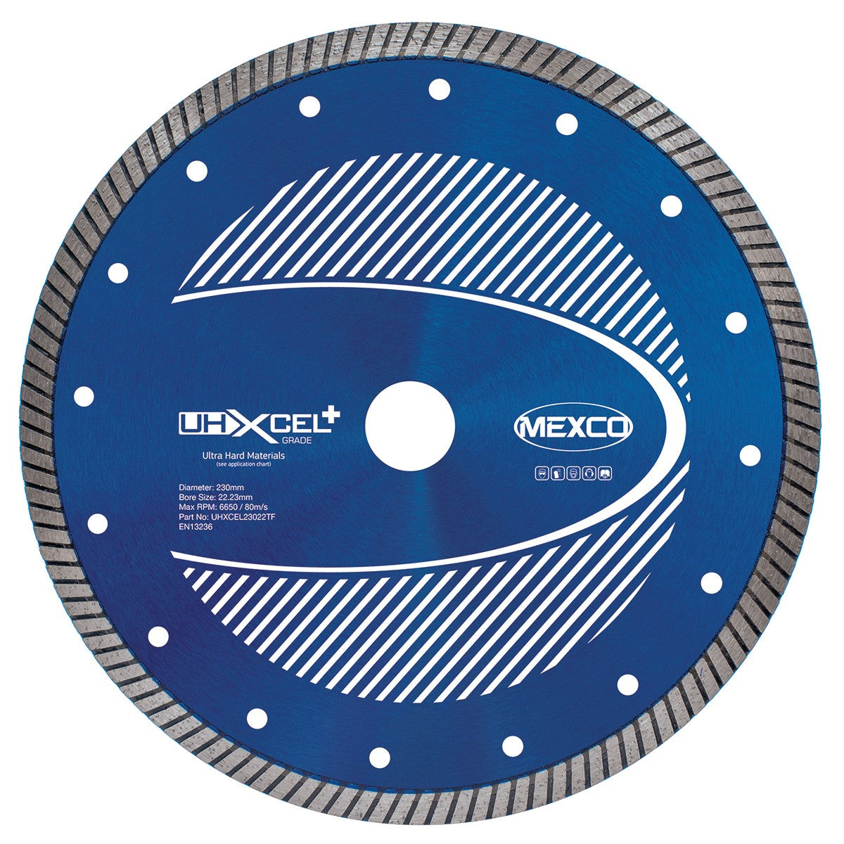 Mexco UHXCEL+ 230mm Porcelain Diamond Blade 22.23mm Bore