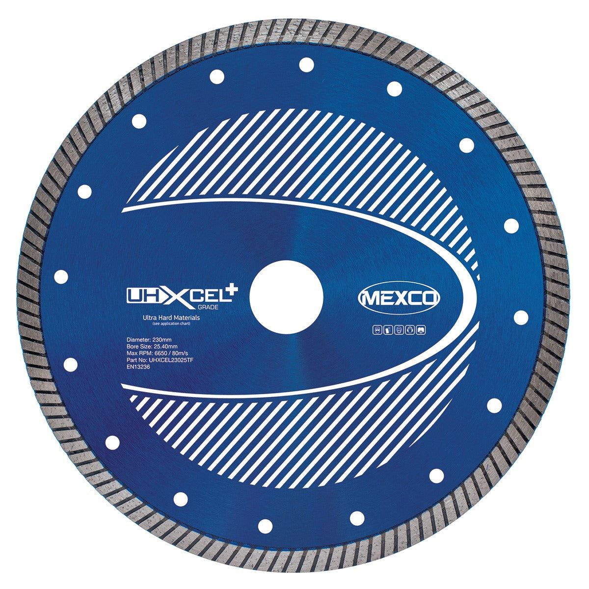 Mexco UHXCEL+ 230mm Porcelain Diamond Blade 25.4mm Bore