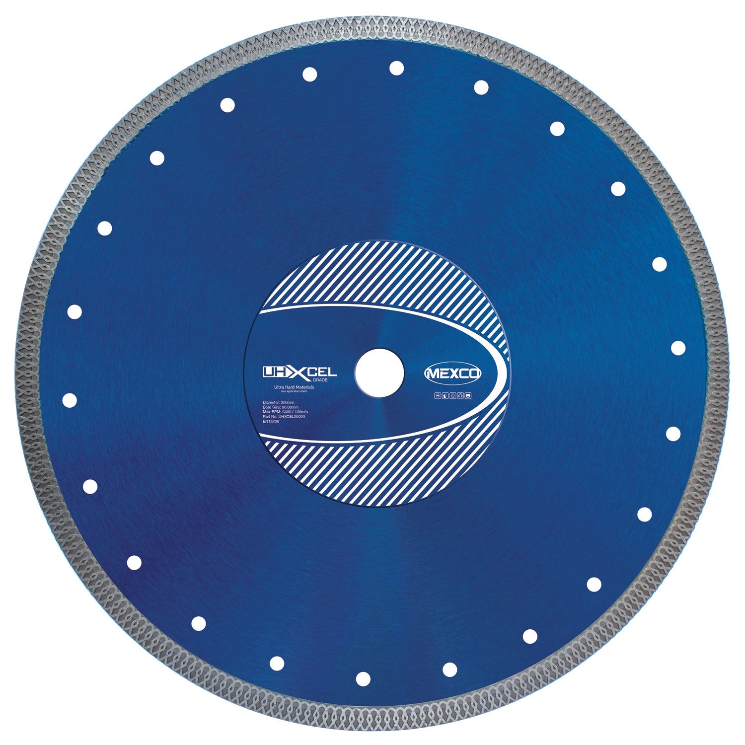 Mexco UHXCEL 300mm Porcelain Diamond Blade 20mm Bore