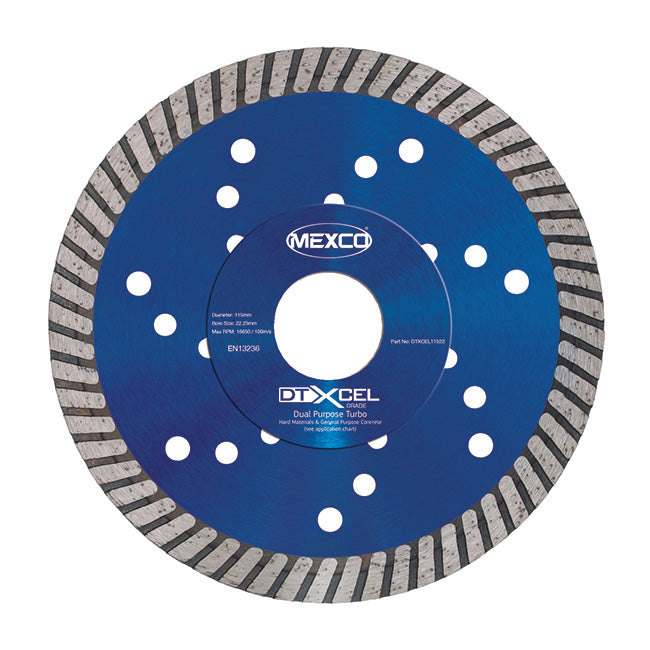 Mexco DTXCEL 115mm Dual Purpose Turbo XCEL Grade