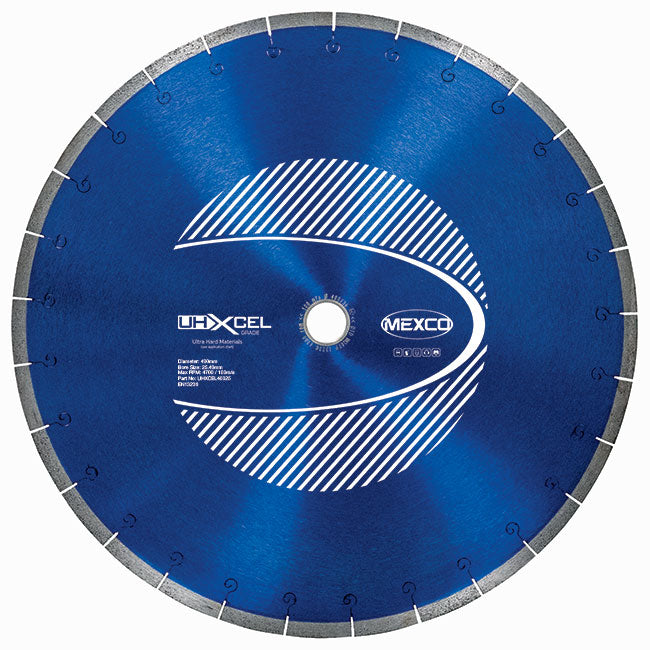 Mexco UHXCEL 400mm Porcelain Diamond Blade 25.4mm Bore